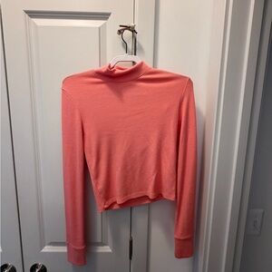 American Eagle Outfitters Coral Crop Top